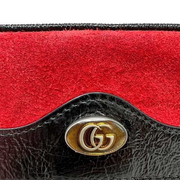 Gucci Ophidia Mini Belt Bag Red Suede Web Stripe GG Logo Fanny Pack - Picture 3 of 12